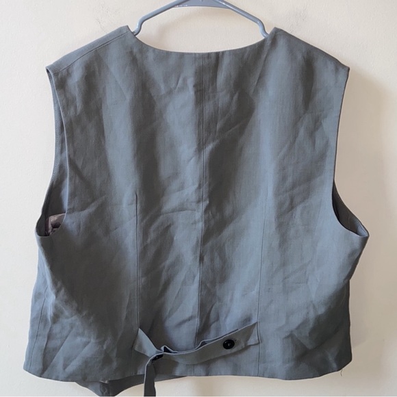 Zara ASYMMETRIC DOUBLE BREASTED VEST LIMITED EDITION size XXL - Picture 7 of 11